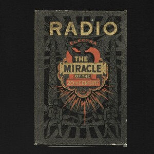 Radio: The Miracle of the 20th Century Book Cover T-Shirt / Antique Radio Tee / Vintage Radio Shirt / Coliseum / distressed