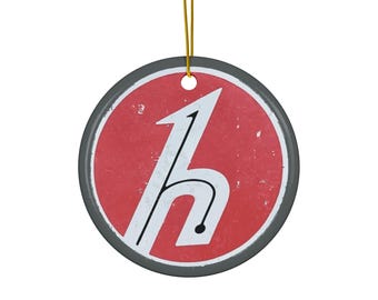 Vintage-Look Hallicrafters Logo Christmas Ornament - Antique Radio Enthusiast Decor