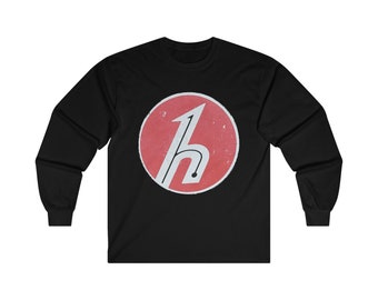 Retro Hallicrafters Radio Logo Long Sleeve Tee - Antique Vintage Tech Enthusiast Apparel