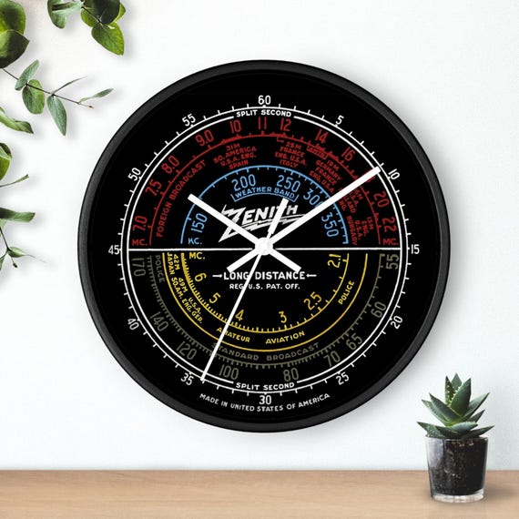 Zenith Long Distance Retro-look Radio Dial 10