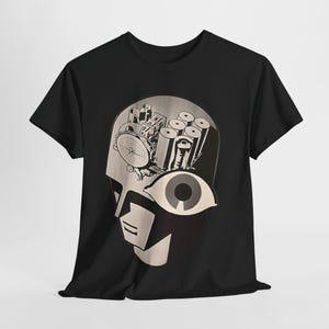 Antik radiomagisk hjärnrobot - 1930-talsreklam - Vakuumrör - Vintage elektronikentusiast - Retro design T-shirt