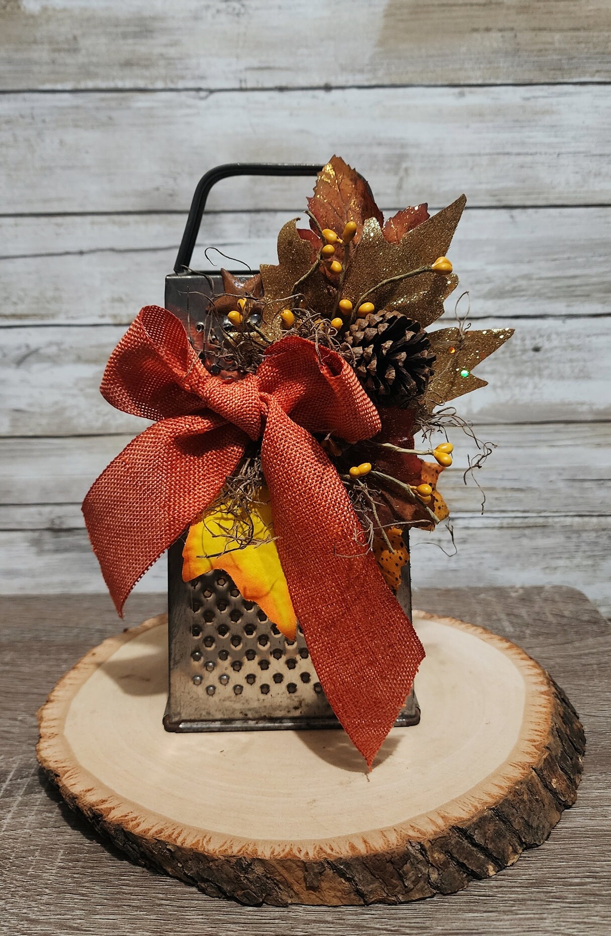 Handmade Vintage Cheese Grater Decor Country Gifts Unique Primitive