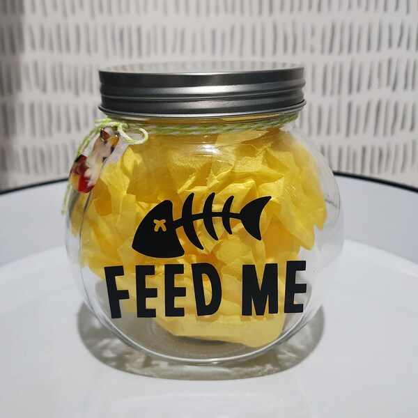 Cat Treat Jar Etsy