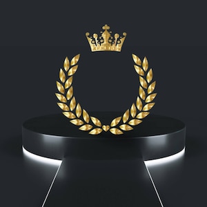 Kranz Krone Borte Blätter von Lorbeer Rahmen des Königs-PNG/SVG