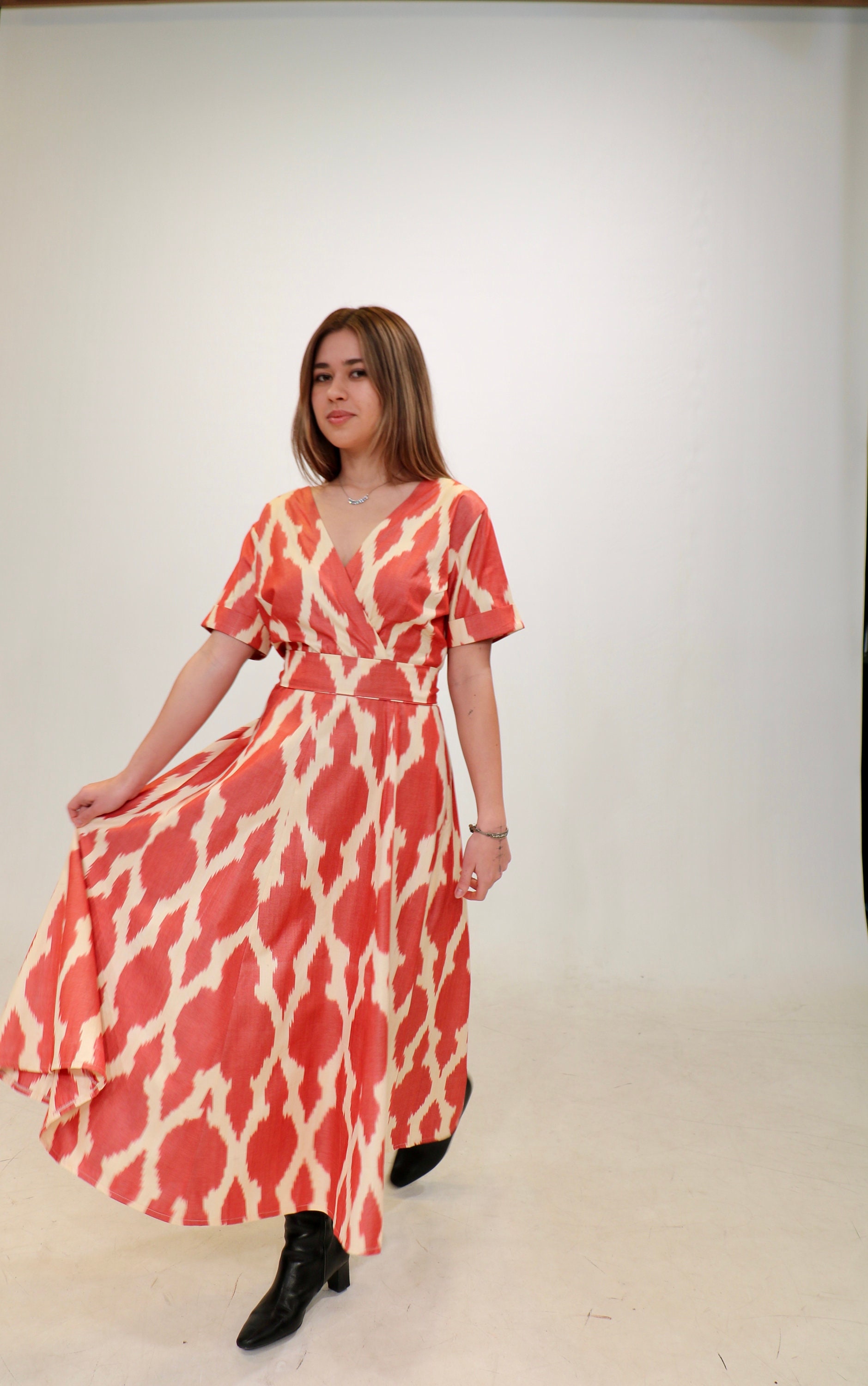 The James Dress - Coastal Ikat main image 0
