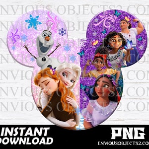 Encanto and Frozen, Encanto png, Elsa, Anna, Encanto shirt, Isabela, cut file, Encanto and Frozen sublimation, Encanto frozen Birthday theme