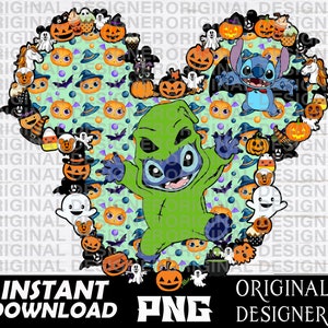 lilo and stitch Halloween, stitch Halloween png,  stitch shirt, printable, cut file, sublimation, stitch clipart, cute Halloween png, Cricut