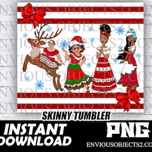 Encanto, Encanto Christmas, Encanto Christmas Skinny Tumbler wraps, Christmas Skinny Tumbler designs, cut file, Encanto tumbler, sublimation