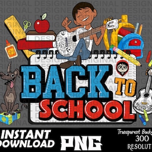 Coco Miguel, Coco Miguel back to school png, Coco shirt designs, Coco movie, cut file, back to school sublimation, Miguel, coco clipart png