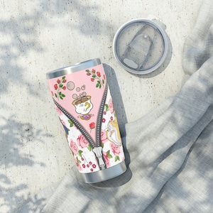 beauty and the beast Tumbler, belle 20oz tumbler, beast Tumbler, beauty and the beast tumbler, stainless steel tumbler, Gaston tumbler, chip