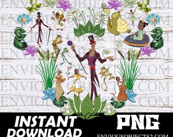 Princess Tiana Dr Facilier png, Princess Tiana png, The Princess and the Frog Dr Facilier Cricut, The Princess and the Frog sublimation