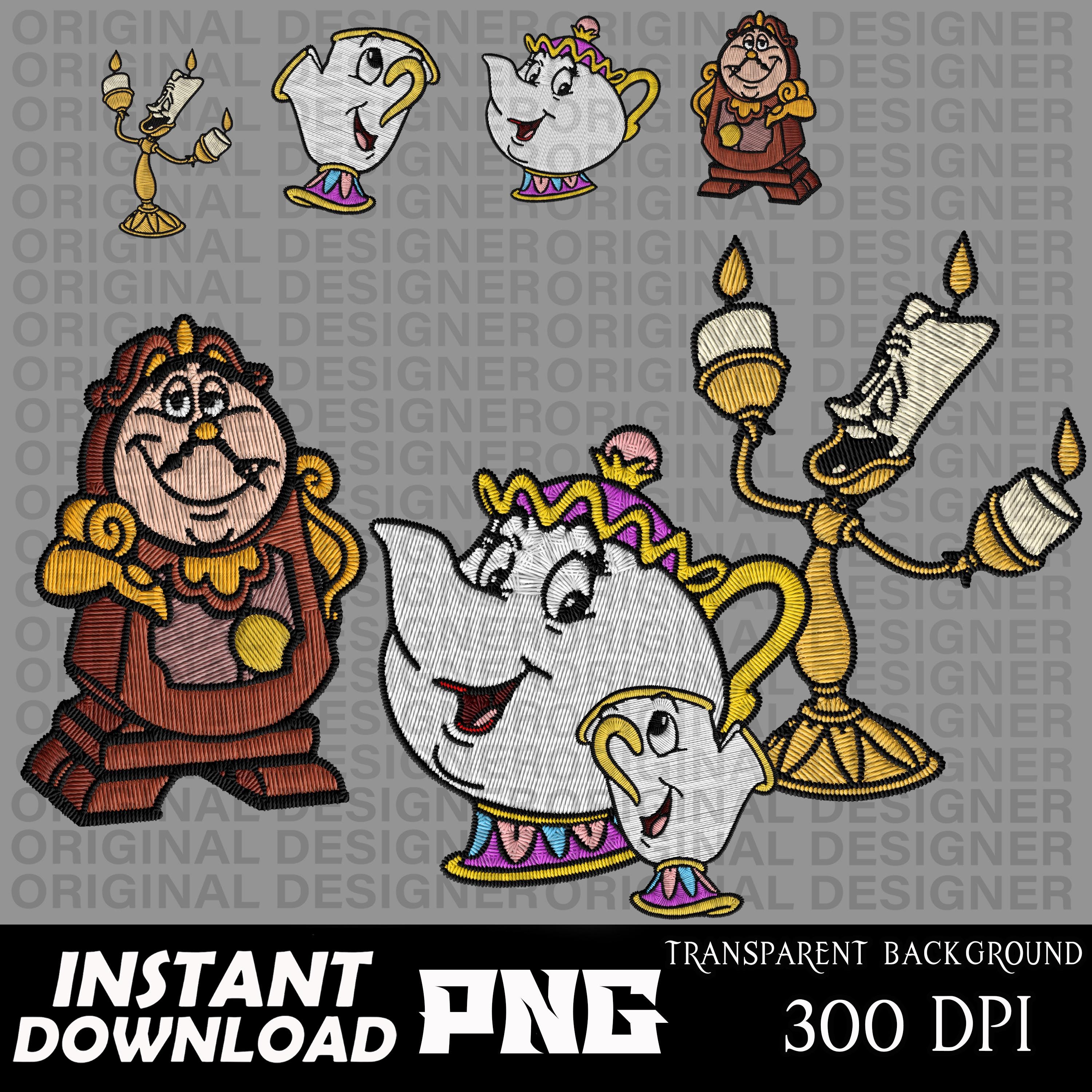 Mrs Potts Png - Etsy New Zealand, image size:3000x3000