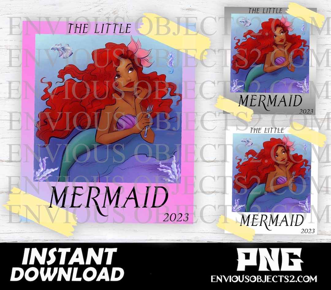 Little Mermaid, Black Mermaid Png, Black Girl Magic, Black Girl Mermaid ...