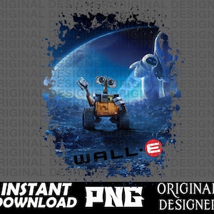 Wall-e y Eva, Wall-e y Eva png, amor png, sublimación, cumpleaños de Wall-e y Eva, clipart de Wall-e y Eva, camiseta de Wall-e y Eva, cricut