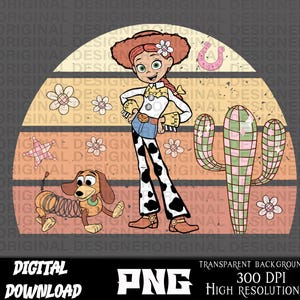 toy story jessie png, pastelowy projekt kowbojki png, sublimacja kowbojki, sublimacja toy story jessie, kowbojka cricut, prezenty dla dziewczynek, do druku