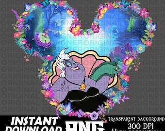 リトル・マーメイドのウルスラの水彩画の背景、リトル・マーメイドの