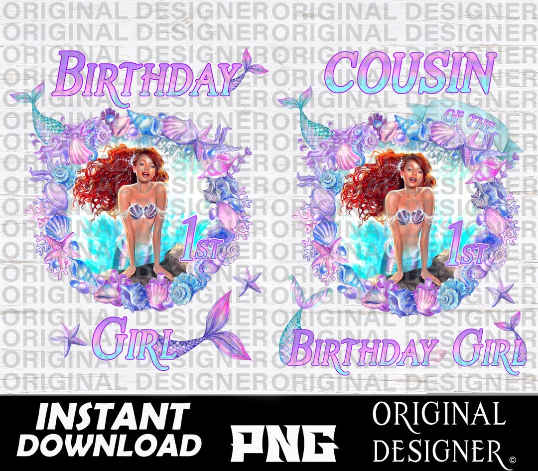 Black Little Mermaid, Black Mermaid Png, Black Mermaid Birthday, Black ...