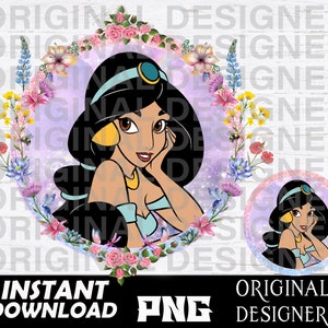 Princess jasmine, Princess jasmine png, aladdin shirt, aladdin png, cut files, Cricut, sublimation, Princess Birthday, arabian, genie, abu