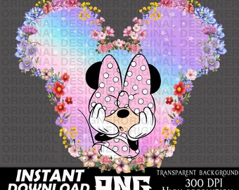 minnie mouse png, minnie printable, minnie mouse birthday party, cut file, Cricut, minnie sublimation, minnie clipart png, minnie pastel