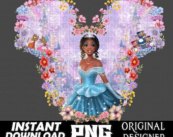 Black cinderella png, Black Girl Magic, black cinderella cut file, black cinderella Cricut, black cinderella sublimation, black Princess png