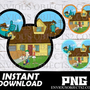 phineas and ferb png, phineas and ferb shirts, Perry the platypus png, ferb png cut file, Candace flynn, sublimation, cricut, clipart, boys