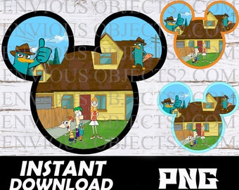 phineas and ferb png, phineas and ferb shirts, Perry the platypus png, ferb png cut file, Candace flynn, sublimation, cricut, clipart, boys
