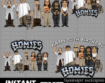 Chicano aangepaste 50e verjaardag png, chicano shirtsontwerp, Cholo png, gesneden bestand, Homie-sublimatie, cricut, old school afdrukbare download, png