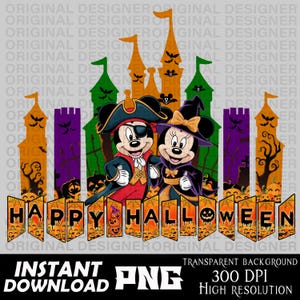 minnie mickey Halloween download, minnie mickey Halloween png, minnie mickey Halloween sublimation, halloween clipart, cute halloween design