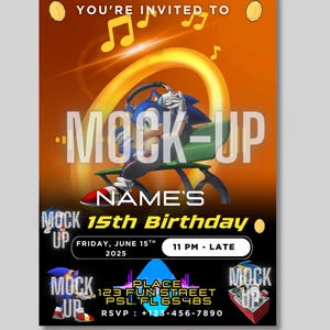 Custom boys birthday invitation, personalized invite, music, teen boys Birthday party, boy Birthday party, Birthday invite gamer printable
