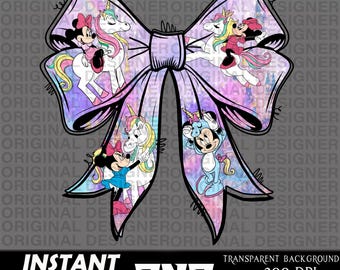ミニー リボン PNG、ミニー ファン向けデジタル ダウンロード、漫画