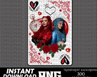 descendants red chloe, descendants red chloe png, rebel heart png, descendants red chloe sublimation, cricut, chloe shirts, you got this png