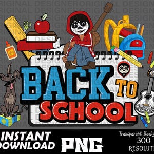 Coco Miguel, Coco Miguel back to school png, Coco shirt designs, Coco movie, cut file, back to school sublimation, Miguel, coco clipart png
