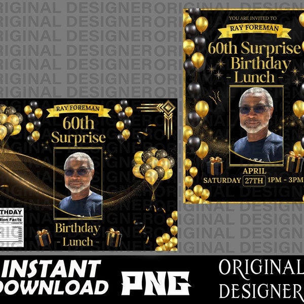 custom taz60th birthday png, birthday dad, Custom download, personalized papa , personalized Birthday, printable, cut file, custom