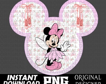 ballerina minnie mouse, ballerina minnie mouse png, cut files, ballerina, Cricut, ballerina sublimation, ballerina clipart png, minnie shirt