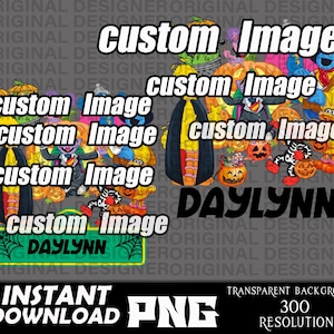 benutzerdefinierte Cartoon Halloween png, Benutzerdefinierte Download, personalisierte Cartoon Halloween png, bedruckbar, Cut File, Halloween Sublimation png