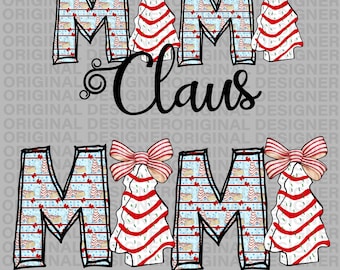 little deb Christmas tree snack cakes png, mama claus png, Xmas tree snack cake sublimation, Cricut, Xmas tree snack cake printable download