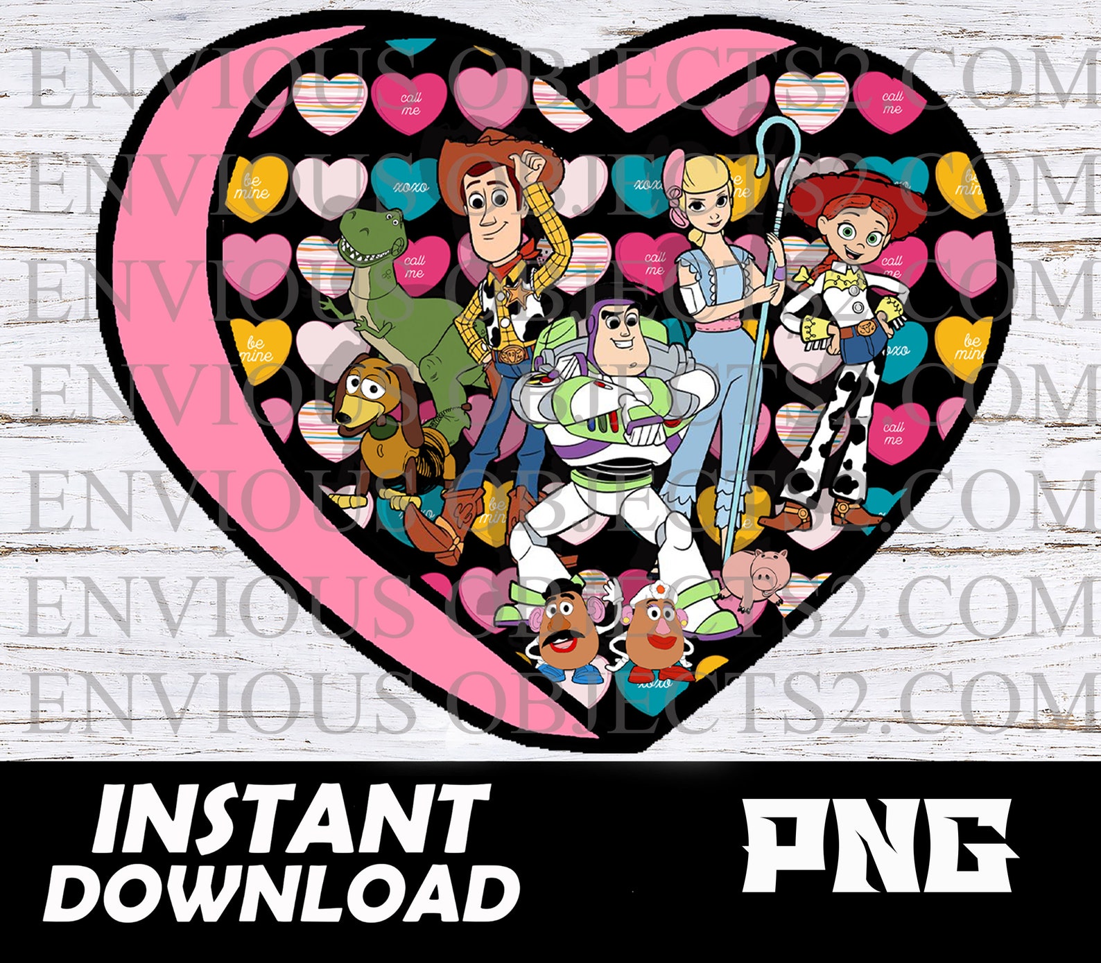 Toy Story Toy Story Valentine's Day Toy Story Etsy