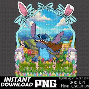 stitch png, stitch Easter png, stitch shirt, printable, cut file, stitch  sublimation, stitch Easter, stitch Cricut, Easter kids design, boy
