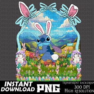 stitch png, stitch Easter png, stitch shirt, printable, cut file, stitch  sublimation, stitch Easter, stitch Cricut, Easter kids design, boy