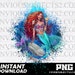 Little Mermaid, Black Mermaid Png, Black Girl Magic, Black Girl Mermaid ...
