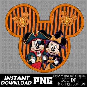 minnie mickey Halloween download, minnie mickey Halloween png, minnie mickey Halloween sublimation, halloween clipart, cute halloween design