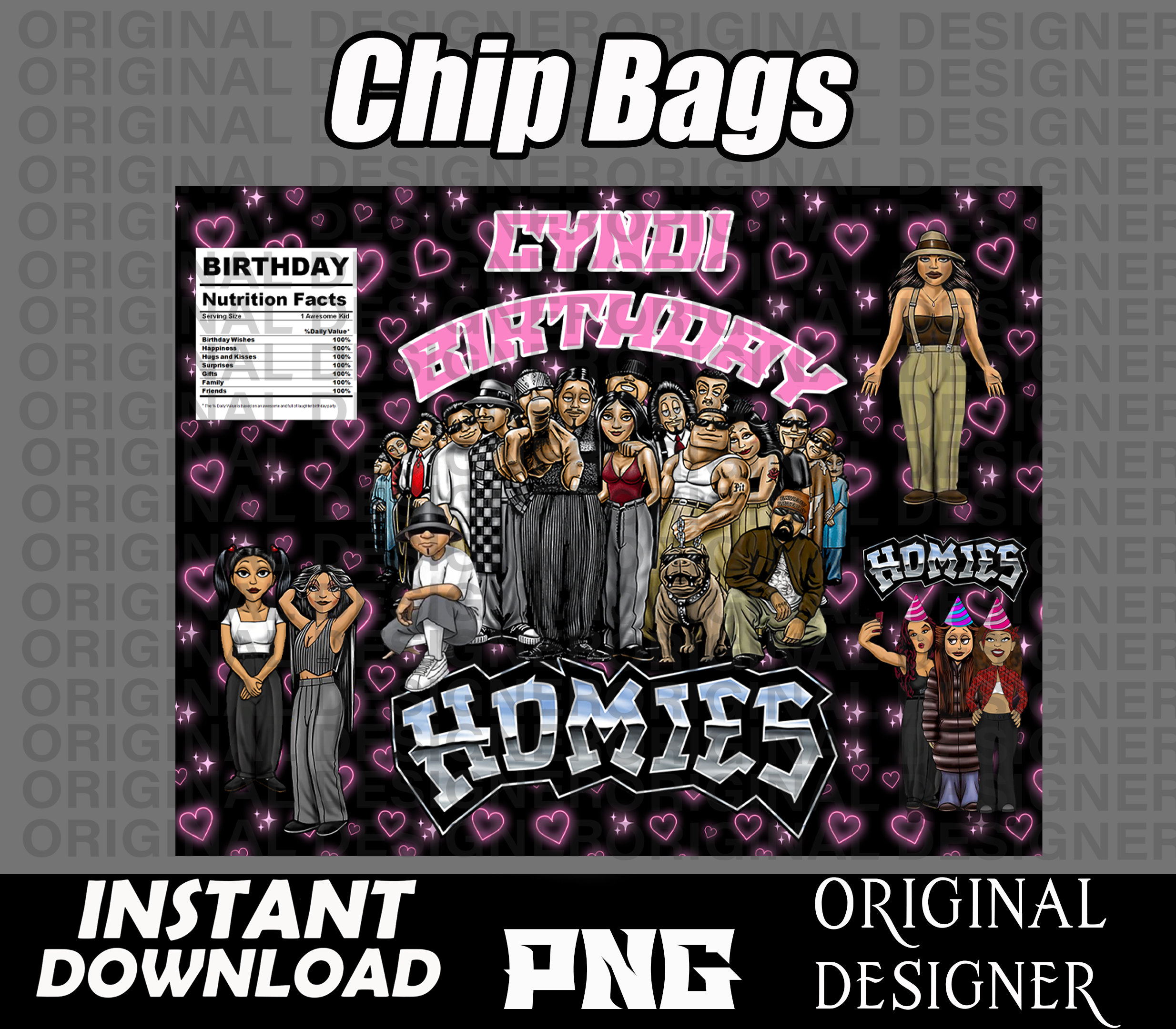 Lil Homies, Homies Png, Lil Homies Birthday Party Bundle, Chicana