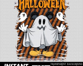 cute mickey ghost Halloween download, mickey Halloween png, mickey ghost sublimation, mickey halloween clipart, cute halloween design png