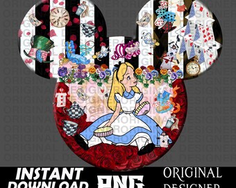 alice in wonderland, alice in wonderland png, We're all mad here, mad hatter png, cheshire cat, white rabbit, sublimation, cricut, cut file