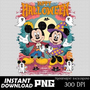 minnie mickey Halloween download, minnie mickey Halloween png, minnie mickey Halloween sublimation, halloween clipart, cute halloween design