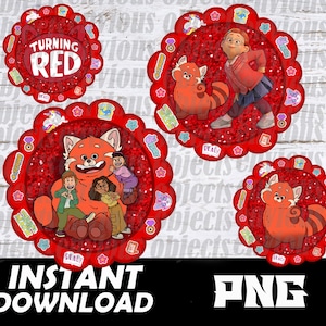 Turning Red, Turning Red png, Turning Red sublimation, Turning Red shirt, Turning Red birthday girl, Turning Red party, Cut file, 4 town