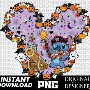 lilo and stitch Halloween, stitch Halloween png, momster, printable, cut file, sublimation, stitch clipart, cute Halloween png, spooky vibes