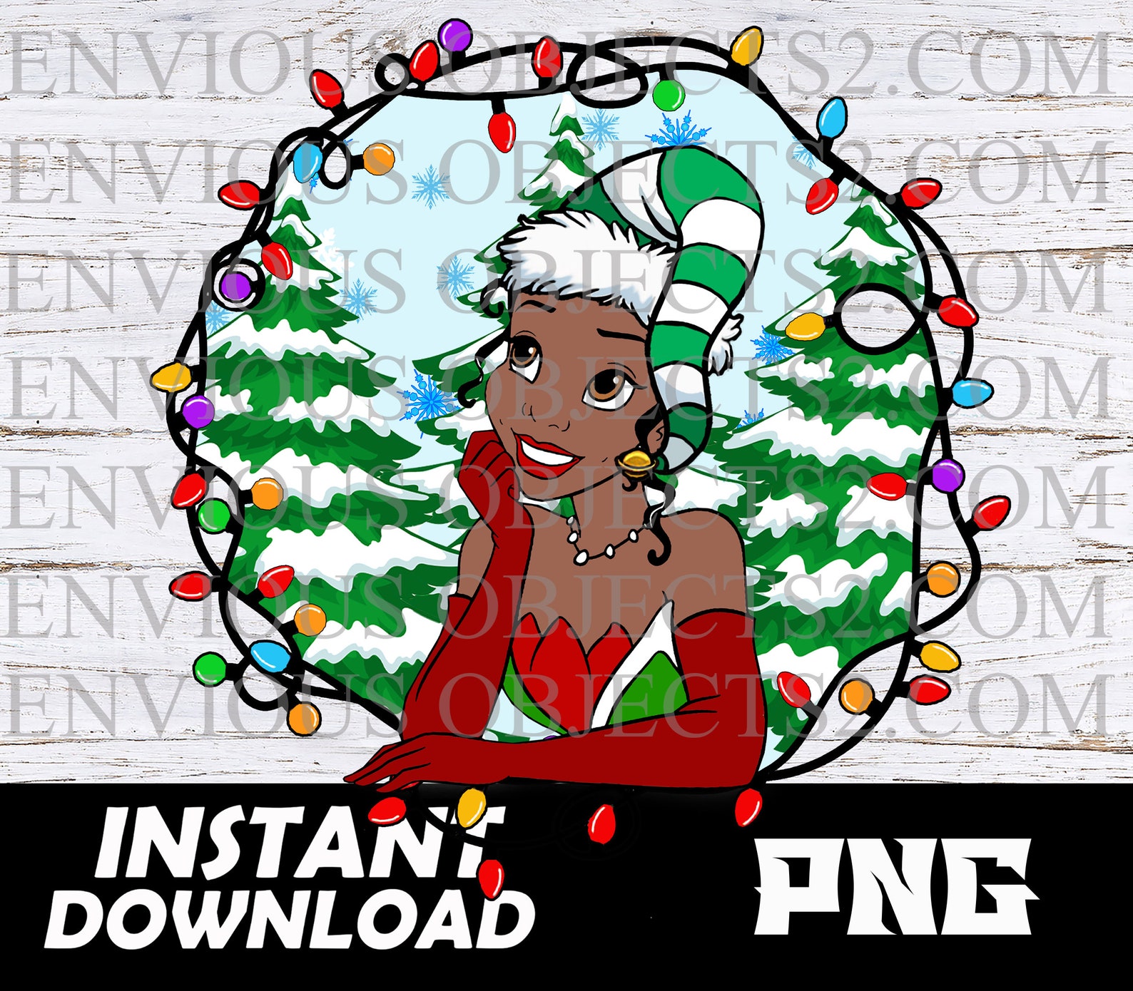 Princess Tiana Christmas Tiana Png Princess Tiana Shirts Etsy