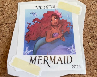 Black little Mermaid stickers, Little Mermaid stickers, Black Girl Magic, Black mermaid tee, Princess stickers, Princess Birthday stickers
