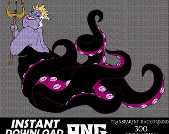 Ursula Sticker: The Little Mermaid Disney Villain Vinyl Decals | 3